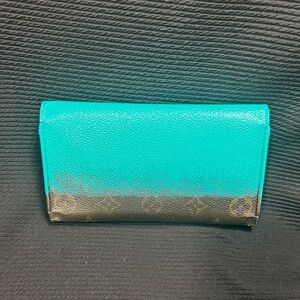 Louis Vuitton Teal Ombré Wallet-Authentic
